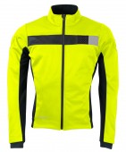 bunda F FROST softshell zimní, fluo-černá M